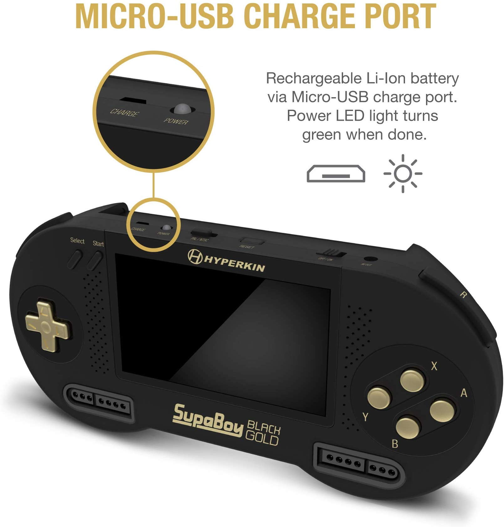 Amazon.com: Hyperkin SupaBoy Blackgold Portable Pocket