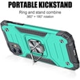 thumbnail image 3 of Designed for iPhone 11 Case with Screen Protector 2PCS, Military-Grade Drop Protection, Protective Phone Cases, with Ring Kickstand Shockproof Bumper Case for iPhone 11 6.1 Inch Turquoise, 3 of 5