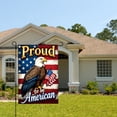 thumbnail image 2 of Amhnf Proud To Be American Eagle And Usa Flag Garden Flag For Home Outdoor Garden Yard Decor 12x18 inch, 2 of 5