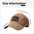 thumbnail image 2 of Baseball Cap Bent Eaves Design 6 Piece Cap Body Breathable Not Hot Plastic Cap Drag For Daily Travel Vacation Saddlebrown Buffalo Plaid Check Tartan Scotland_3 Khaki, 2 of 8