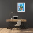 thumbnail image 3 of Prime, Marcus 19x24 White Modern Wood Framed Museum Art Print Titled - Colorful Safari 1, 3 of 4