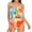 Multicolor, variant on CLOISE Tankini Swimsuits for Women Plus Size Two Piece with Shorts High Waisted Built in Bra Full Coverage Bathing Suit Adjustable Straps Gradient Swimwear Ruffle Backless Beachwear