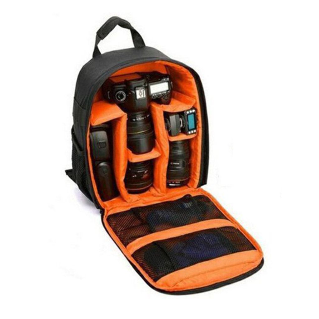 PULLIMORE DSLR Camera Bag Waterproof Camera Case Backpack Rucksack For SLR/DSLR Camera, Lens and Accessories "Orange" - image 3 of 10