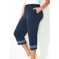 thumbnail image 4 of Catherines Women's Plus Size Anywear Printed Hem Capri, 4 of 5