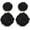 Black, variant on Statement Beaded Drop Earrings for Women Layered Bead Dangle Earrings[h7805]