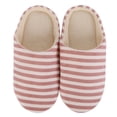 thumbnail image 3 of Women Men's Comfort Knitted Cotton Slippers Washable Flat Closed Toe Ultra Lightweight Indoor Shoes with Non-Slip Sole, 3 of 5