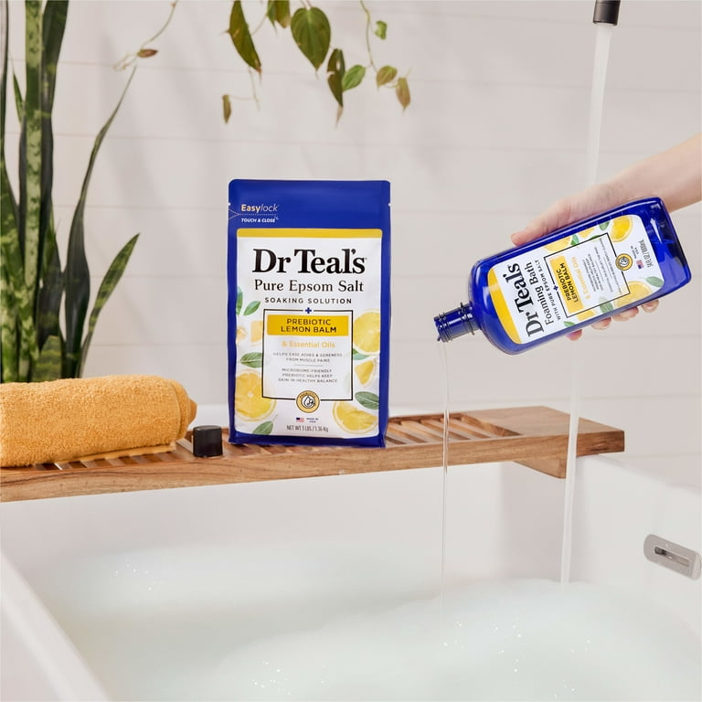 Dr Teal's Foaming Bath with Prebiotic Lemon Balm and Essential Oil