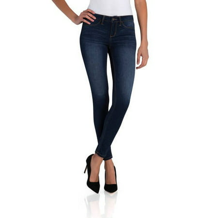 Jordache Women's Mid Rise Skinny Jeans
