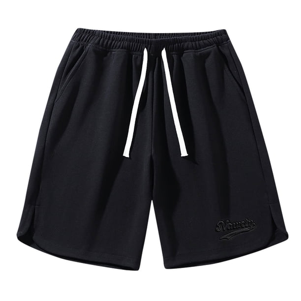 Pantalones Cortos Deportivos de los Hombres con Cordón de Bolsillo Cintura Elástica, Ligero Y Cómodo Pantalones Cortos de los Hombres Casual
