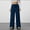 A485 Navy, variant on Wide Leg Ribbed Knit Lounge Pants for Women High Waisted Drawstring Palazzo Trousers Flowy Loose Sleep Bottoms Relaxed Homewear