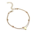 thumbnail image 1 of Moda de aleación de múltiples corazones tobillera de las mujeres con cadena de cuentas para accesorios de playa, 1 of 4