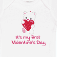 thumbnail image 4 of Inktastic It's My First Valentine's Day Boys or Girls Baby Bodysuit, 4 of 5