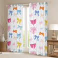 thumbnail image 2 of Manfei Cute Ribbon Curtains for Living Room, Kawaii Princess Bowknot Blackout Curtains Set of 2 (42x84), Polka Dots Curtains and Drapes (42x84), Window Curtains Room Decor, 2 of 6