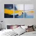 thumbnail image 3 of Nawypu Wall Art Framed Abstract Canvas Artwork Decor Modern Colorful Graffiti Navy Picture Print Paintings for Living Room Bedroom Home Office Walls 12''x16''X3 Panels, 3 of 4