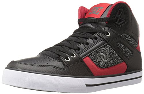 dc shoes black and red