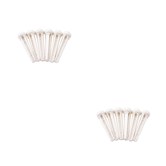 Greeniant 6pcs Guitar Bridge String End Guitars Plastic Color Spare Nuts Part Nails Solid Music Peg Instrument Replacing Saddle Parts Como se muestra 2piezas Greeniant CBP441727