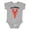 AC-Heather Grey, variant on Lobster Funny Im a Keepah Boys or Girls Baby Bodysuit