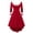 Red, variant on Lilgiuy Women Retro Christmas Long-Sleeved Plush High And Low Swing Style Dress