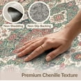 thumbnail image 6 of ODIKA Entry Vintage Way Ornate Distressed Border Classroom Farmhouse Non-Slip Flatwoven for Living Room, Under Sectional, Family, 6 of 7
