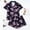 Black, variant on Pajamas Set for Women Short Sleeve Sleepwear Button Down Pjs Soft 2 Piece Lounge Sets