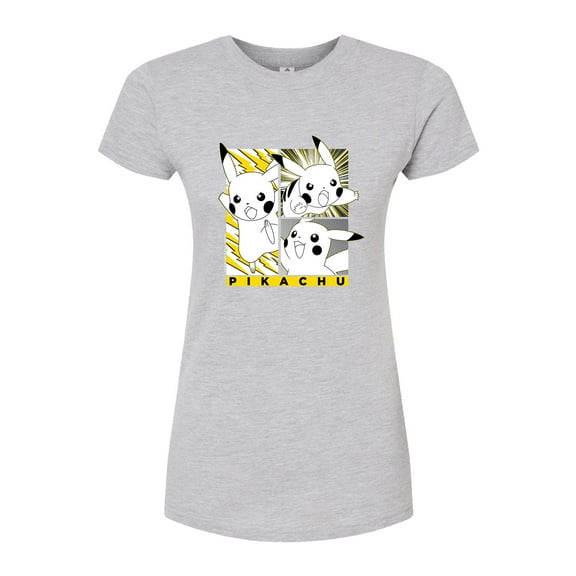 Pokémon - Pikachu Pannels - Juniors Fitted Graphic T-Shirt