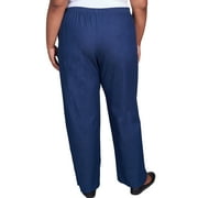 Alfred Dunner Women's Plus Size Casual Elastic Waist Denim Pull-On Jeans