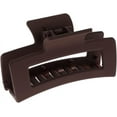 thumbnail image 2 of Hair Claw Clip Matte Rectangle Brown, Large Hair Claw Clips for Thin & Thick Hair, Strong Holds Jaw Clips (Rectangle), 2 of 5