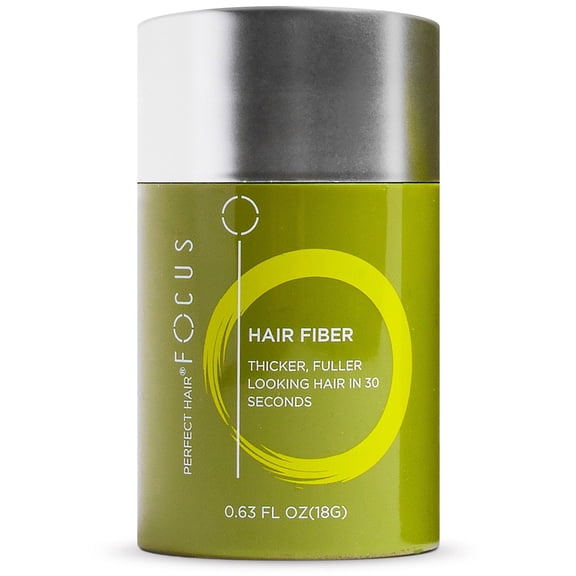Focus Hair Fibers Dark Brown Color, 18 Grams, Instant Cover Bald & Thinning Spots in 30 Seconds
