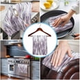 thumbnail image 3 of Purple Vintage Kitchen Towels Set of 4, Water Absorbent Dish Towel, Striped Painting Retro Abstract Art Decorative Hand Towels - Quick Drying Cloth for Cooking Baking, 18x28 Inch, 3 of 8