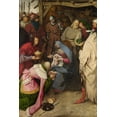 thumbnail image 2 of Bruegel the Elder, Pieter 23x32 Gold Ornate Wood Framed with Double Matting Museum Art Print Titled - The Adoration of the Kings, 2 of 4