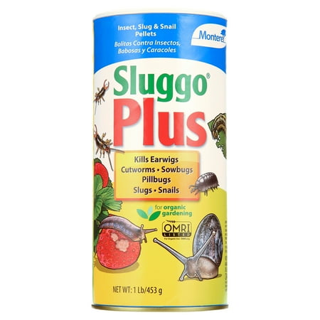 Monterey Sluggo Plus Snail and Slug Killer Powder, 1 lb. Treats up to 11,000 Sq. ft
