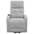 thumbnail image 5 of DeeHome Lyle Grey Tufted Power Lift Recliner, 5 of 9