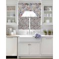 thumbnail image 3 of Vintage Spring Floral Swag Curtains for Living Room/Bedroom Windows, Farmhouse Flowers Blue Vintage Kitchen Curtains and Valances Set 36 Inch Length, Light Filtering Swags Valance Curtain Panels, 3 of 5