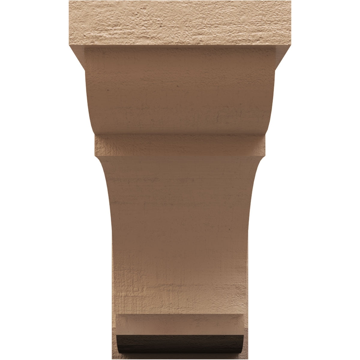 8"W x 24"D x 16"H Classic Bryant Rough Cedar Woodgrain TimberThane Corbel, Primed Tan