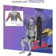 thumbnail image 2 of HVO Seated Dip Machine Tricep: Dip Machine Exercise for Biceps Plate Loaded Home Gym Strength Training Equipment, 2 of 8