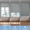 thumbnail image 6 of Keego Cordless Linen Roman Shades for Windows, Roman Window Shades, 100% Blackout Roman Blinds for Living Room, Dining Room, Bedroom (Fog, 45"W x 64"H), 6 of 8