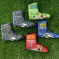 thumbnail image 2 of Golf Blade Putter Cover Putter Cover Golf Putter Head Cover Headcover Shamrock Embroidered Blade Fit All Brands 4pcs, 2 of 5