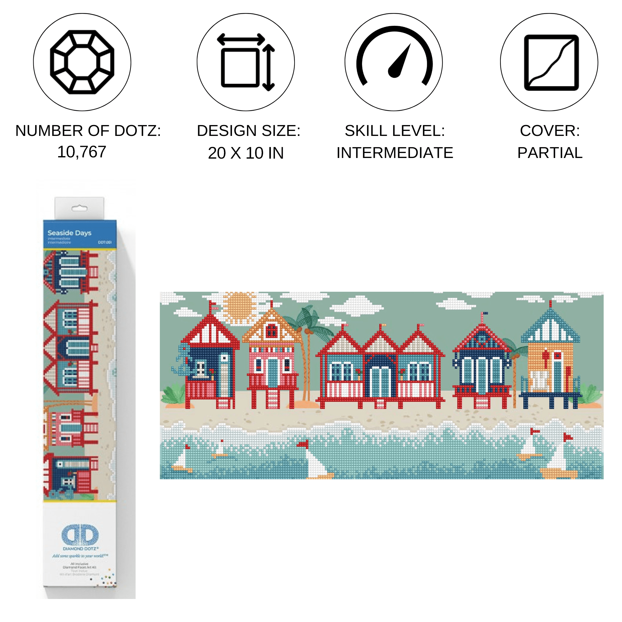 Diamond Dotz Seaside Days Landscape Diamond Painting Kits for
