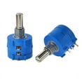 thumbnail image 2 of 10-Turn Rotary Potentiometer Variable Dial Resistor Precision Multiturn Blue 1/4, 2 of 9