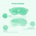 thumbnail image 4 of Cooling Gel Eye Mask, 2 PCS Reusable Gel Eye Bead Pad & Cool Compress for Puffy Eye & Dry Eye, Cold Eye Ice Mask Gel Pack with Plush Backing for Migraine & Stress Relief, 4 of 7