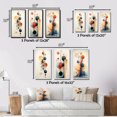 thumbnail image 4 of Designart "Retro Geometric Midnight Daydreams I" Modern Geometric Framed Wall Art Set Of 3 - Blue Abstract Frame Canvas Set For Living Room Decor, 4 of 7