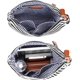 thumbnail image 4 of Bolso bandolera ligero de piel sintética de lona mediana con borla para mujer, 4 of 5