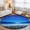 Blue, variant on Starry Sky Washable Runner Rugs 2'x6', Beach Night Floral Wildflower Field Moonlight Washable Runner Rug Non-Slip Sturdy Edge Binding Carpet for Bedside Hallway Runner Kitchen Galley