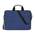 thumbnail image 2 of Laptop Shoulder Messenger Bag Solid Color Carrying Case Briefcase Slim Protective Computer Sleeve with Handle Strap Pocket and Zipper Blue 10 In, 2 of 6