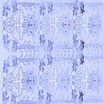 thumbnail image 1 of Ahgly Company Indoor Square Abstract Blue Modern Area Rugs, 4' Square, 1 of 4