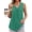 Lake Green, variant on V Neck Tank Tops for Women Flowy Pleated Sleeveless Shirts Loose Fit Women Tops Dressy Curved Hem Summer Tops