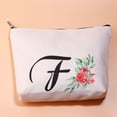 thumbnail image 4 of Initial Makeup Bag Big Letter Script Name Monogram Personalized Travel Makeup Bag for Women Inspirational Gifts She Believed She Could So She Did, 4 of 7