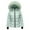 Green, variant on Clearance! Lisingtool Women's Hooded Warm Winter Coat Quilted Thicken Puffer Jacket Winter Cotton Jacket With Hood Waist Plush Overcome Outer Coat Outdoor Skiing Snowboarding Coat
