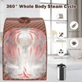 thumbnail image 2 of Costway 9-gear Adjustable Temperature Portable Steam Sauna w/ Herbal Box Coffee, 2 of 9