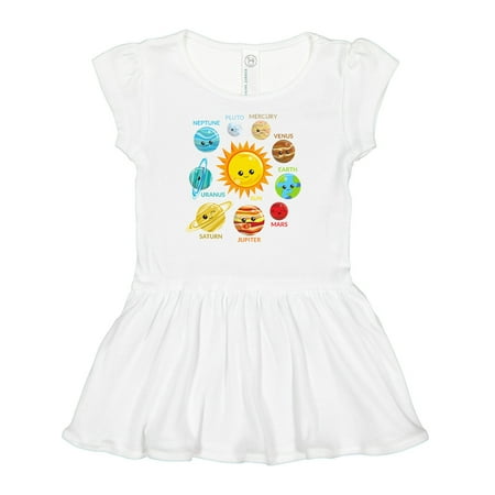 

Inktastic Cute Planets Solar System Space Cosmos Galaxy Gift Baby Girl Dress